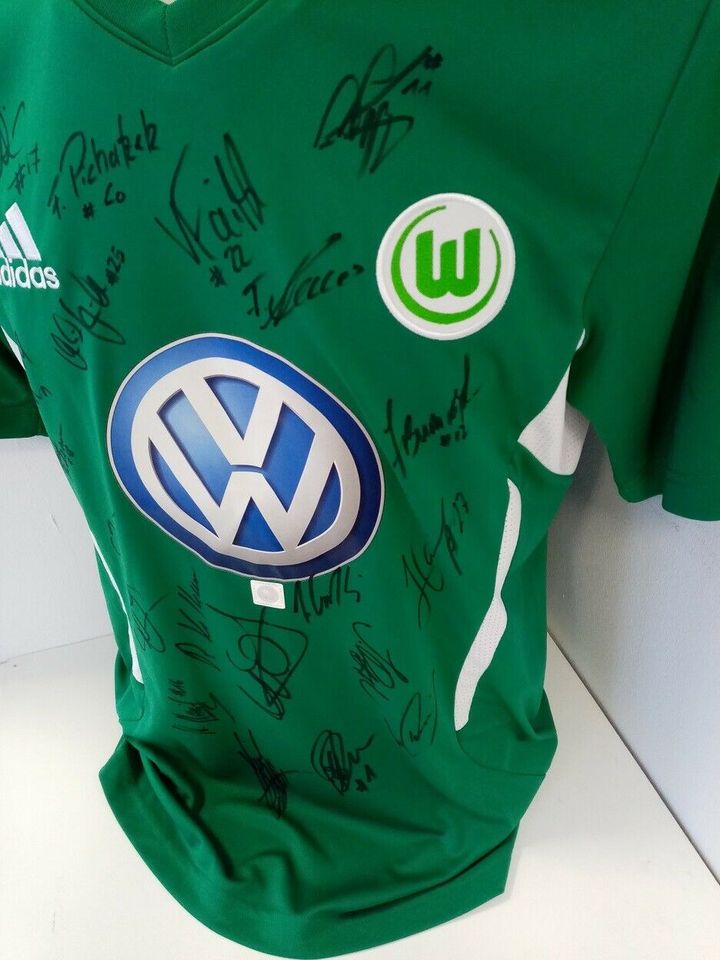 VFL Wolfsburg Trikot 2012/2013 Teamsigniert Wölfe Adidas COA M in Lünen