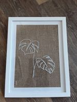 Bild mit Rahmen, Monstera, One line Neu Handmade Rostock - Dierkow Vorschau