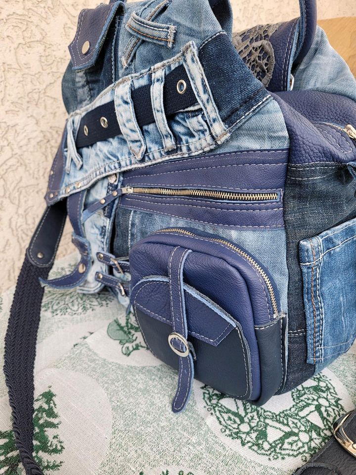 Damen-Handtasche– Echtleder -blau,Leder,Jeans und spitze in Niedersachsen -  Rinteln | eBay Kleinanzeigen ist jetzt Kleinanzeigen