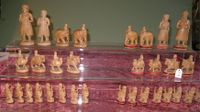 Antike Schachfiguren Sandelholz Indien Handgeschnitzt 19Jh Schach Rheinland-Pfalz - Worms Vorschau