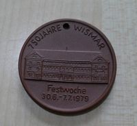 Porzellan Münze "750 Jahre Wismar" Mecklenburg-Vorpommern - Wismar Vorschau