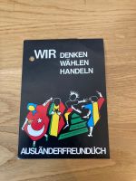 Wir denken wählen handeln ausländerfreundlich Aufkleber 1980er Hessen - Marburg Vorschau