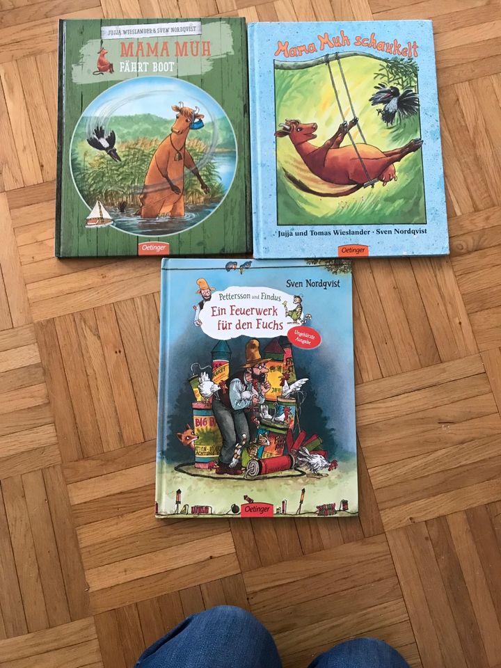 Drei Kinderbücher - Mama Muh, Pettersson und Findus in Tübingen