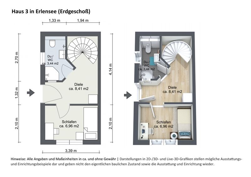 Schönes Wohnobjekt: 1 Haus + 2 weitere Häuser mit insg. 4 Wohnungen, insg. ca. 229 m2, in Erlensee in Erlensee