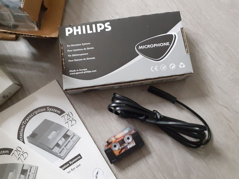 Philips LFH 0725D Mini Cassette Diktiergerät Set in Niedernhausen