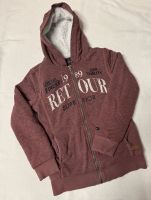 RETOUR Hoodiejacke Sweatjacke Teddyfutter rot meliert Gr. 134/140 Bayern - Berg Vorschau