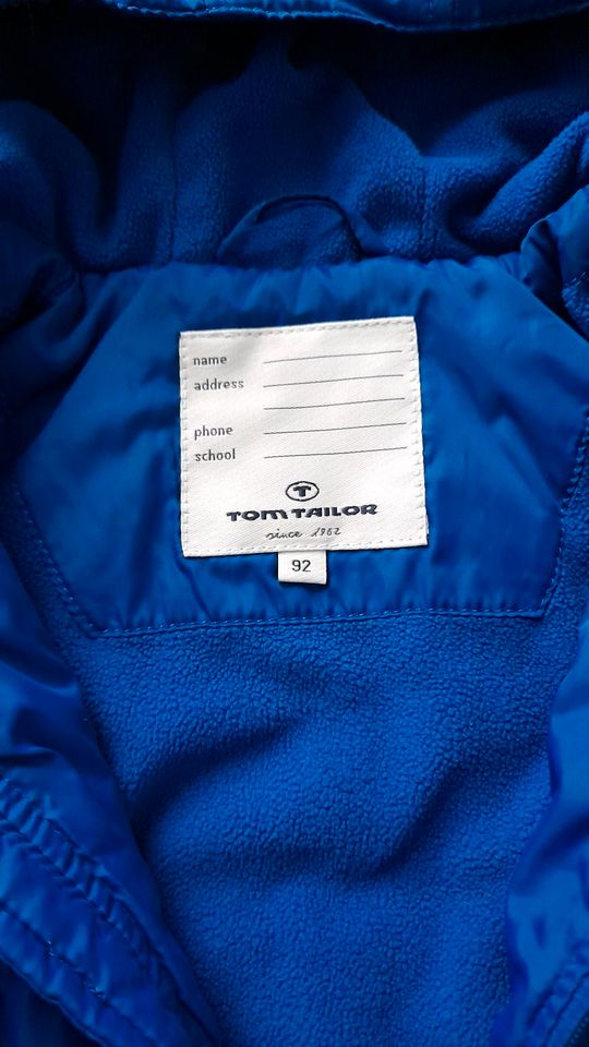 Winterjacke Gr. 92 von Tom Tailor in Hüttenrode