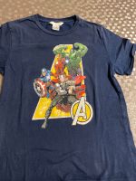 Avengers Mango Gr. 140 marine Thor Iron Man Hulk Captain Shirt Nordrhein-Westfalen - Dormagen Vorschau