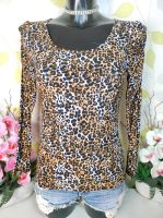 Top! Women Only Leo Puffärmel Shirt S 36 M 38 Langarm Party Disco Nordrhein-Westfalen - Übach-Palenberg Vorschau