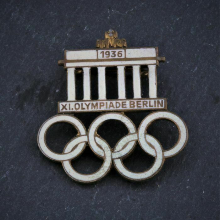 Orig 11 XI Olympische Sommerspiel Berlin 1936 Anstecker Pin Nadel Abzeichen Besucher Olympia Spiele Emaille Geschenk Set Sport Abzeichen  Sammler Neuwertig Top Versand Händler DHL Echt Neuw in Igel