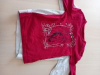 Langarmshirt weiß + rot 2er-Set, Gr. 122, Kinder, Oberteil, Baden-Württemberg - Stockach Vorschau