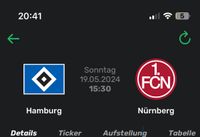 3Tickets für das Spiel  HSV vs Nürnberg Schleswig-Holstein - Glückstadt Vorschau