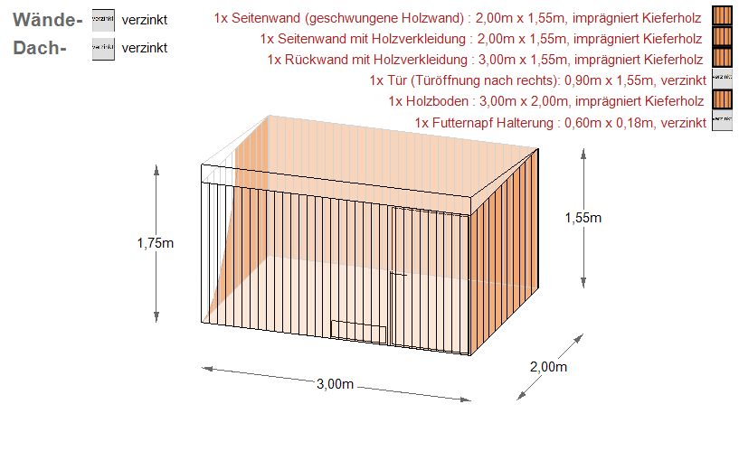 NEU Hundezwinger 3x2m Zwinger Gehege für Hunde | inkl. Aufbau in Schwäbisch Hall