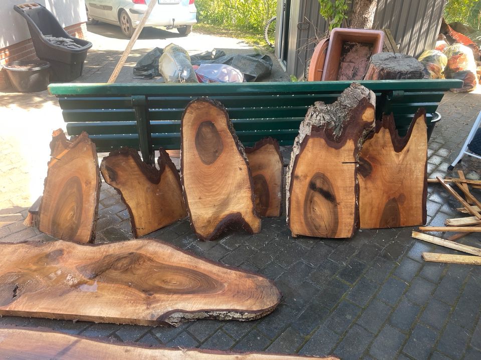 Walnuss Bretter, Epoxid, Tischplatte, Küche, Holz in Neuenhagen