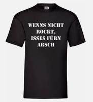 Fun Spruch Shirt T-Shirt "Wenns nich rockt" Schwarz Größe wählbar Hessen - Altenstadt Vorschau
