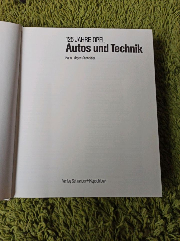 Buch 125 Jahre Opel Autos und Technik komplette Werksgeschichte in Göttingen