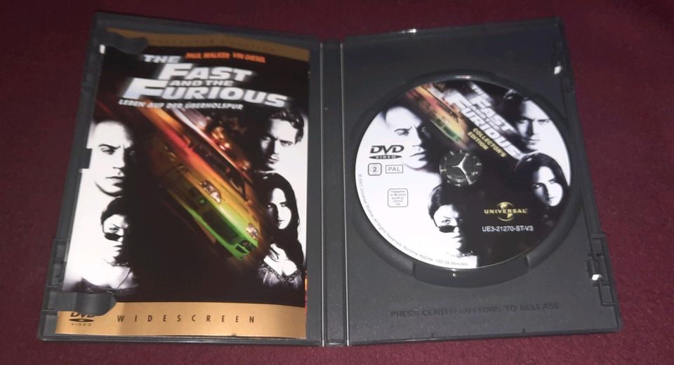 DVD - THE FAST AND THE FURIOUS (Paul Walker, Vin Diesel) in Oberpleichfeld