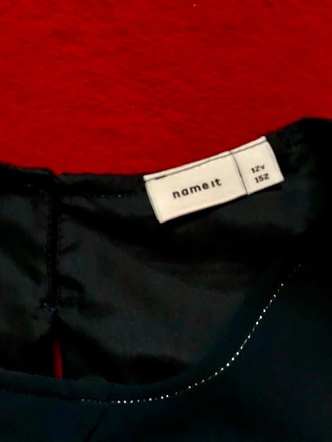 Plissee Kleid festlich dunkelblau von Nameit Größe 152 neu in Rottweil