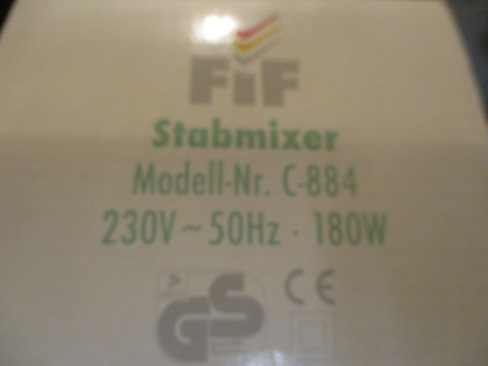 FIF Stabmixer in Eitorf