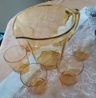 Dekorative Glaskaraffe mit 6 Gläsern Thüringen - Erfurt Vorschau