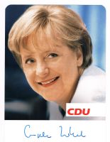 ANGELA MERKEL, Autogramm,Autogrammkarte. Signiert Rare Karte /3 Innenstadt - Köln Altstadt Vorschau