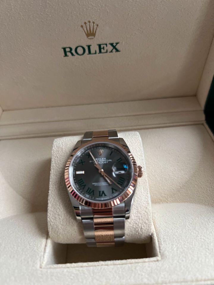 Rolex Datejust 36 mm Stahl/Rose ungetragen aus 12/2023 Fullset in Mutlangen