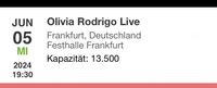 Tickets für Olivia Rodrigo 05.06. Frankfurt Rheinland-Pfalz - Rülzheim Vorschau