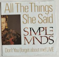 Simple Minds – All The Things She Said 7" Bayern - Goldbach Vorschau