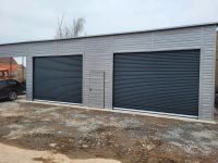 Fertiggarage Doppelgarage 8x6 mit Carport3x6 Silber Montage Saarland - Überherrn Vorschau