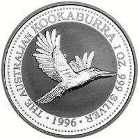 10 oz Silbermünze Kookaburra; 1996 Bayern - Regensburg Vorschau