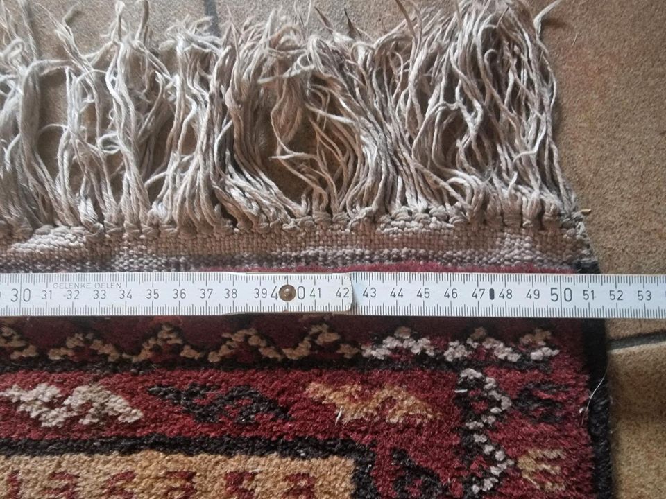 Afghan Gebetsteppich Teppich  52x 110cm  Handgeknüpft Mehrfarbig in Nidderau