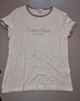 Calvin Klein T-Shirt Damen Gr. S weiß grau Nordrhein-Westfalen - Nörvenich Vorschau