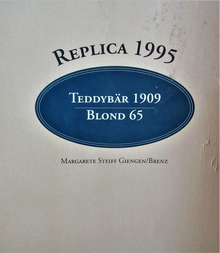 STEIFF Teddybär 1909 Replica 1995 ca. 65 cm in Wuppertal