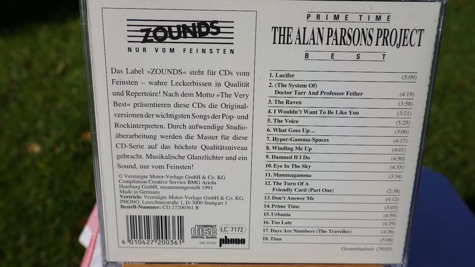 Zounds CD Alan Parsons Project Prime Time in Köln