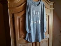 NEUES  Longshirt, Gr. 40/42, grau m. silberner Schrift Sachsen - Annaberg-Buchholz Vorschau