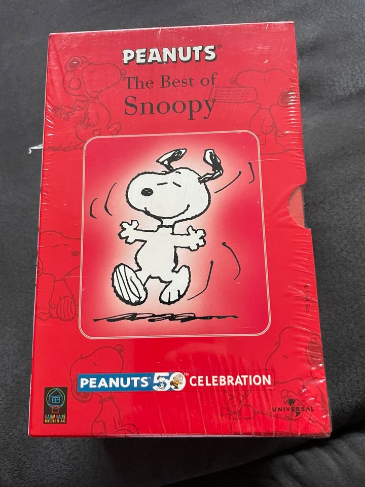 Snoopy Peanuts Box 3 Videokassetten original verpackt in Dinslaken