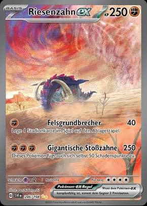 Pokémon- Riesenzahn ex - alt art-Karmesin&purpur-deutsch-2023 in Duisburg