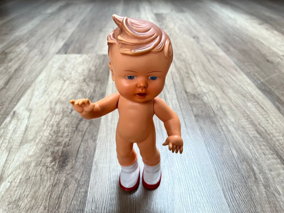 Puppe Junge alt 70er Jahre Sammler Vintage Hahnekamm Frisur in Velbert