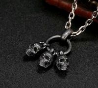 Totenkopf Anhänger Edelstahl Kette Biker Gothic Rock Skull Schäde Sachsen-Anhalt - Loitsche-Heinrichsberg Vorschau