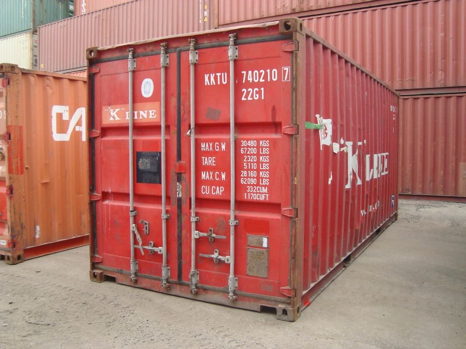 20 Fuß Lagercontainer Seecontainer Frachtcontainer Stahlcontainer Umzugscontainer Überseecontainer Materialcontainer Container gebraucht in Hamburg