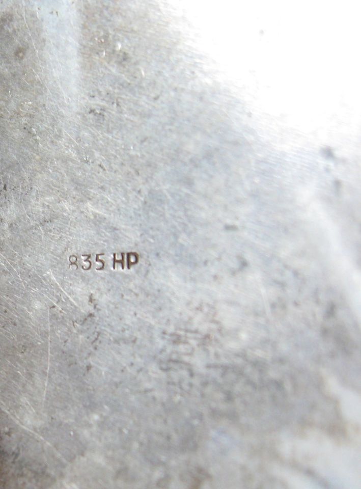 Antiker Edelweiss Anhänger 835 HP Silber Medaillon 3,5 cm in Dresden