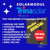 Trina Solar BIFACIAL Vertex S+ 440 Watt GlasGlas Modul für Balkonkraftwerk oder PV-Anlage Rheinland-Pfalz - Niederbreitbach Vorschau