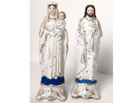 Antike Heiligenfiguren Maria Jesus Porzellan um 1900 Antiquitäten Bayern - Oy-Mittelberg Vorschau