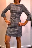 H&M Kleid Minikleid Partykleid kariert S 36 wie neu grau Niedersachsen - Lorup Vorschau
