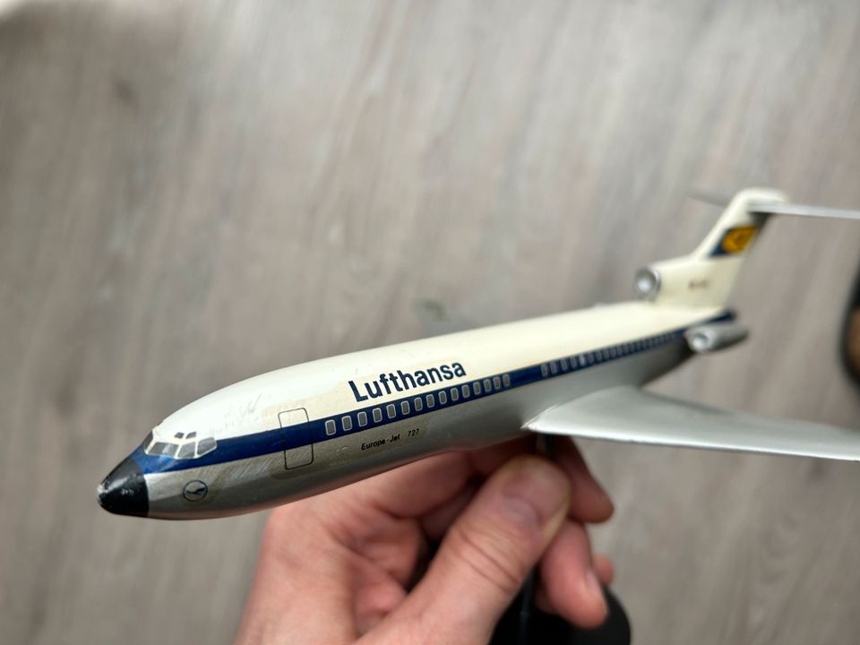 VERKUYL Boeing 727 LUFTHANSA 1:160 altes Flugzeugmodell Reisebüro in Isny im Allgäu