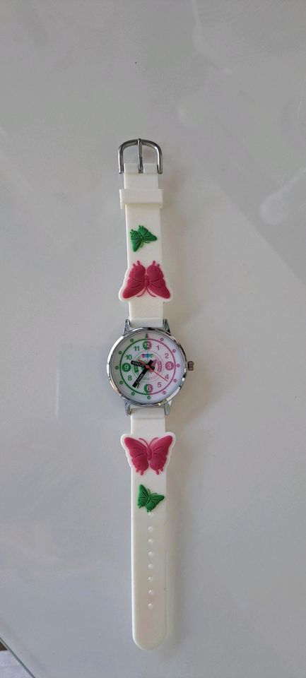 Kinderuhr Uhr Armbanduhr Schmetterling Lernuhr für Kinder in Trittau