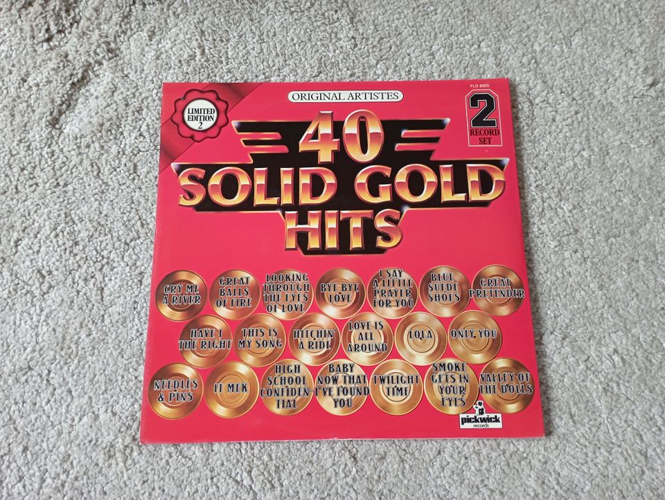 40 Solid Gold Hits Edition 2,1978,Doppel-LP,Schallplatte,Top Zust in Hilter am Teutoburger Wald