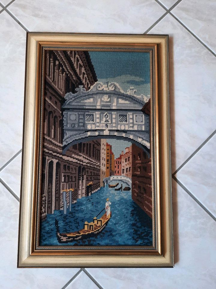 Gobelin Bild Stick Bild Rialtobrücke Venedig in Gelsenkirchen