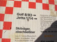 Skihalter für Golf und Jetta Bj. 1983-1984 Wuppertal - Langerfeld-Beyenburg Vorschau