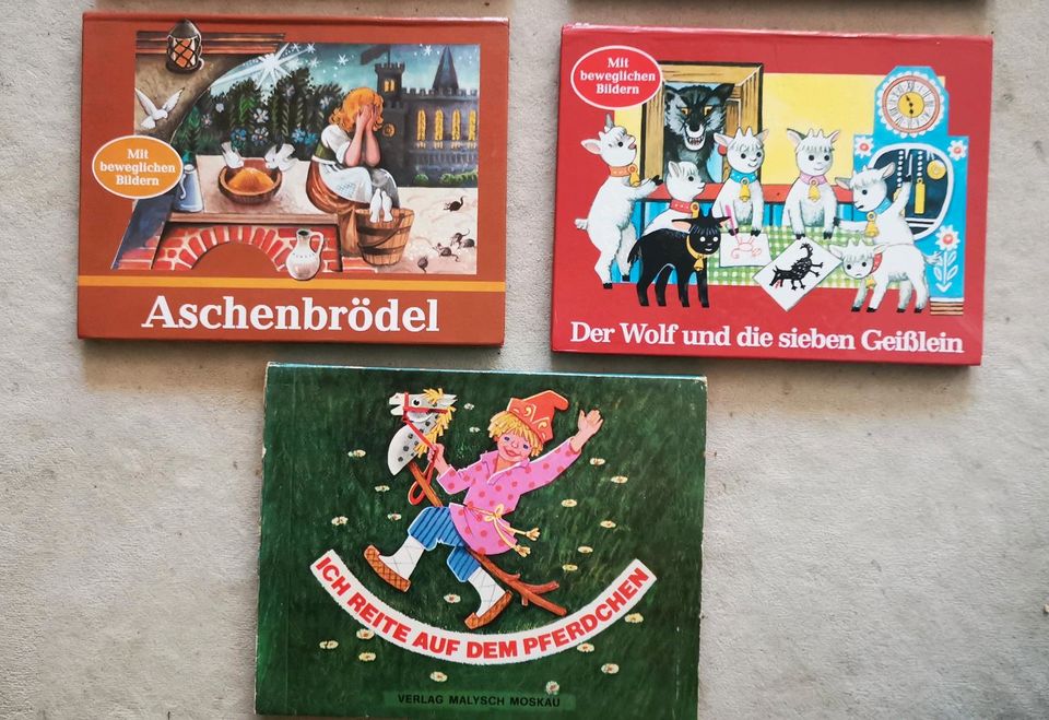 DDR Kinder Bilder Bücher mit beweglichen Bildern alt vintage rar in Leipzig